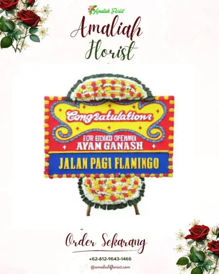 Sewa Papan Bunga German